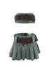 Vintage Chocolate Washed Denim Top & Skirt SET matching sets EDGE